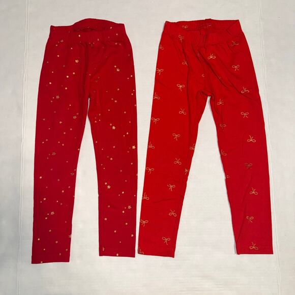 LOT of 2 Cat & Jack Girls XS (4/5) Leggings Everyday Playwear Casual School Soft - Picture 1 of 6